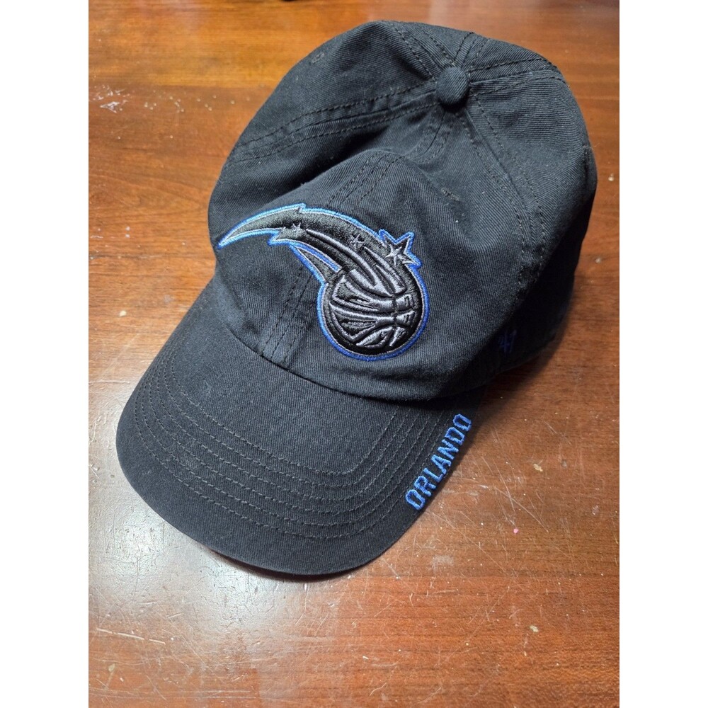 Orlando Magic 47 Brand Hat Cap Black Blue Clean Up Adjustable Strapback NBA Mens